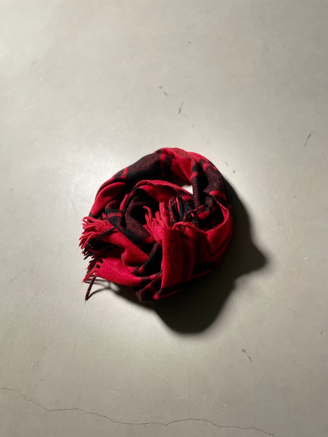 빈티지 Red Check Soft Muffler 상품이미지1