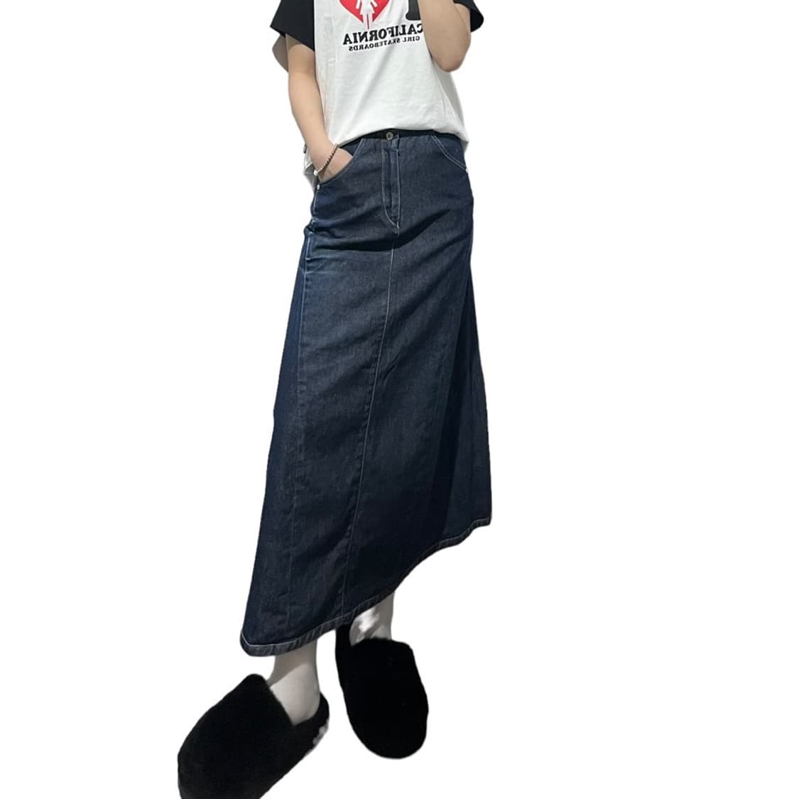 리바이스 엔지니어드 데님 롱스커트 상품이미지1