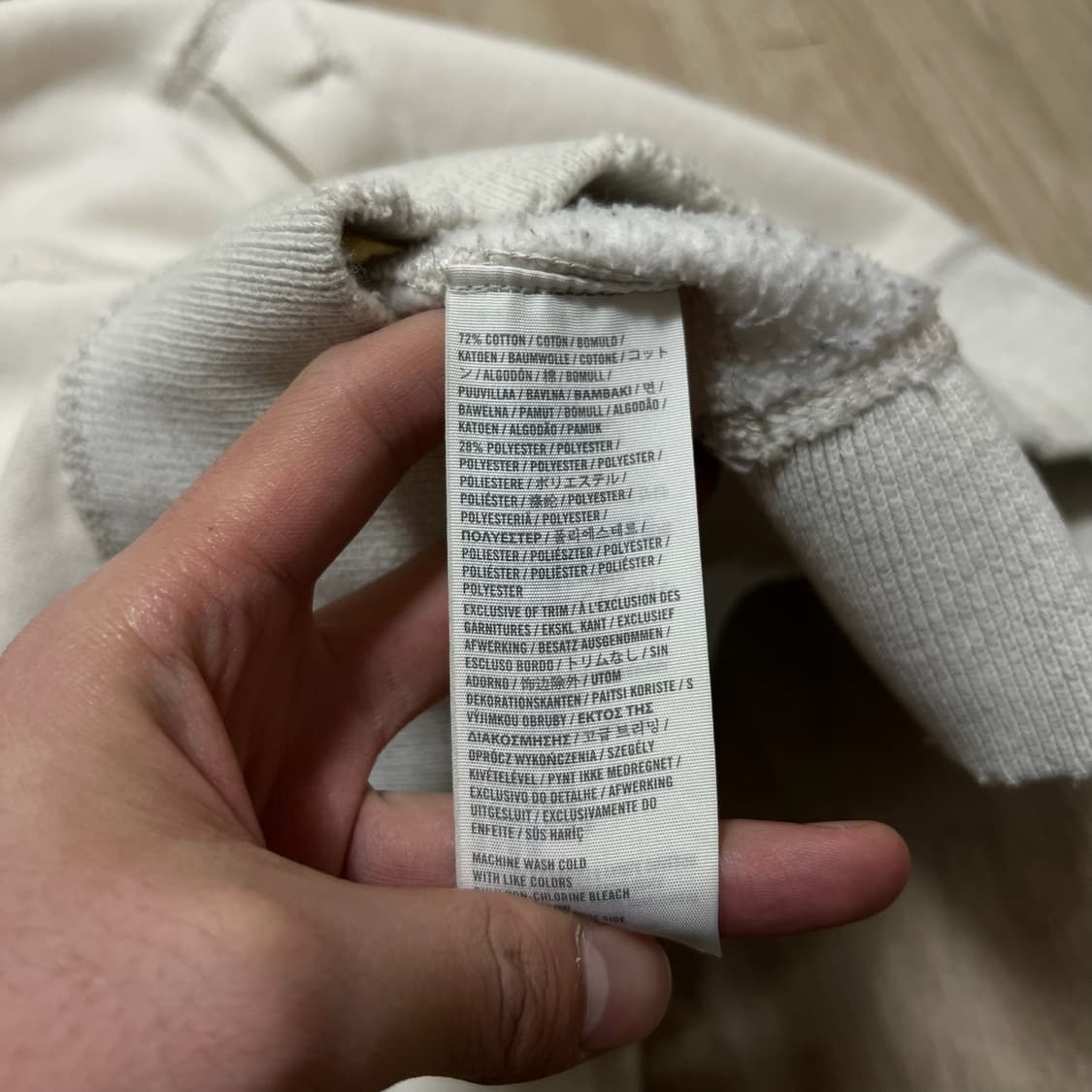 아베크롬비 빅로고 기모 후드티 S/90  상품이미지6