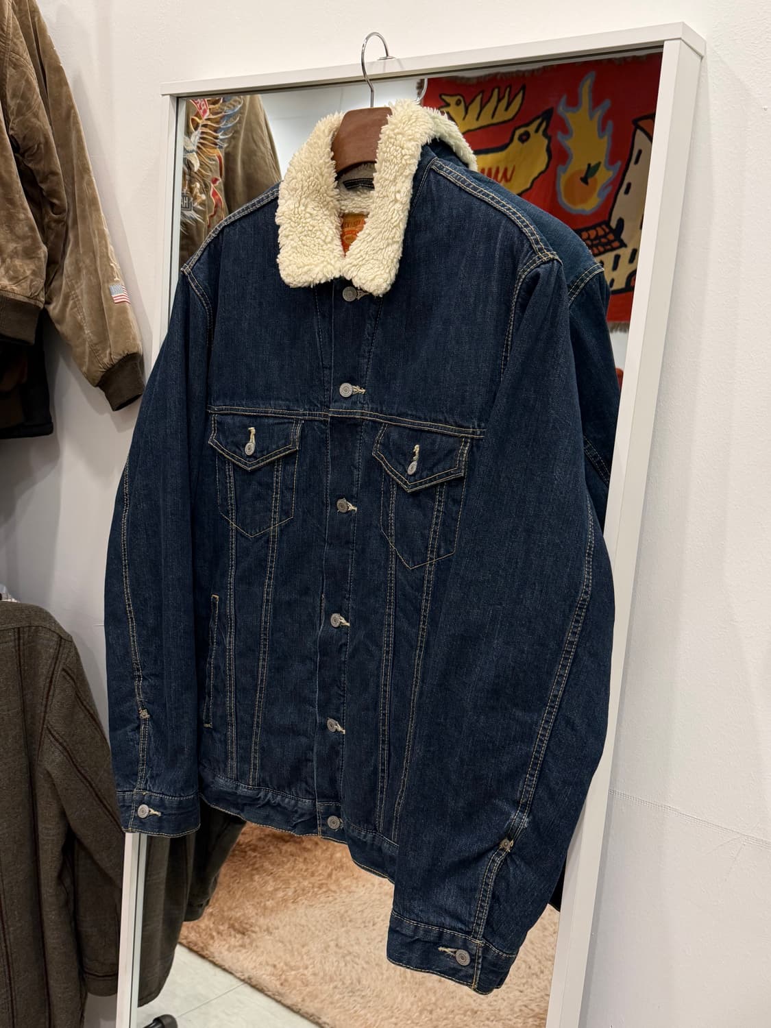 Levis 리바이스 쉐르파 데님 트러커 자켓 상품이미지1