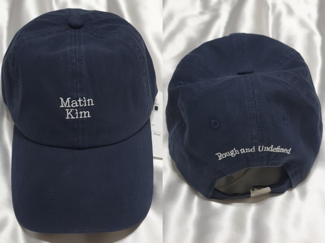 네이비 마뗑킴 미니 로고 볼캡 모자 상품이미지3