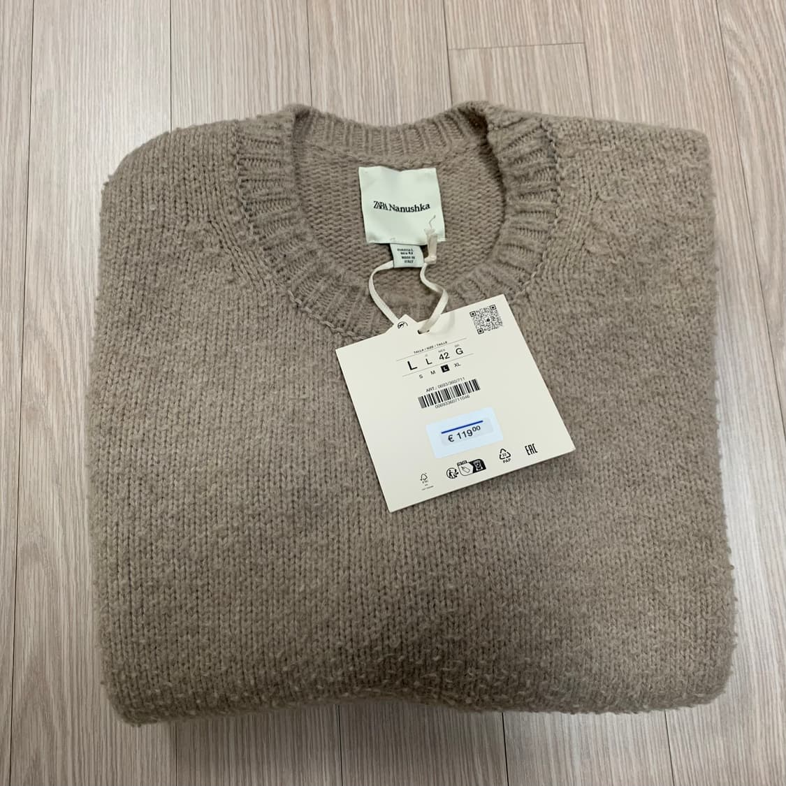 자라 X 나누시카 셰그 이펙트 울 스웨터 상품이미지9