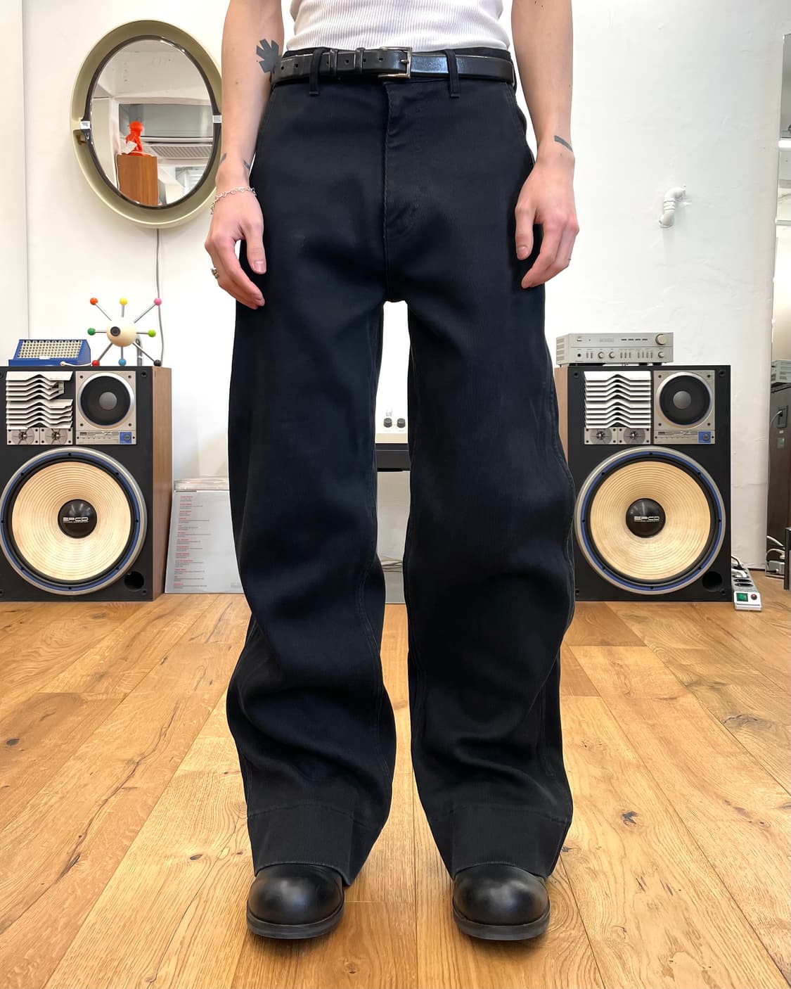 [44] MASU 마수 워시드 코튼 와이드 팬츠 상품이미지3