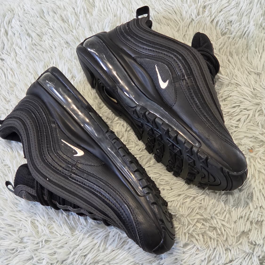 6q-10:나이키 에어맥스 97 블랙 (23cm) 상품이미지6