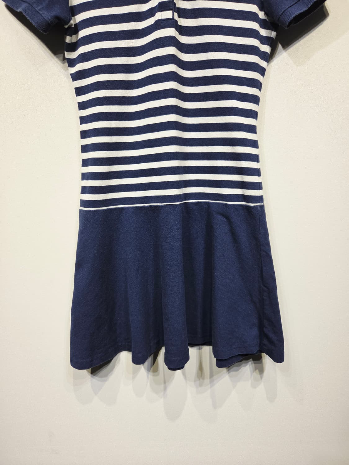 라코스테 네이비 스트라이프 반팔 폴로 원피스 상품이미지4