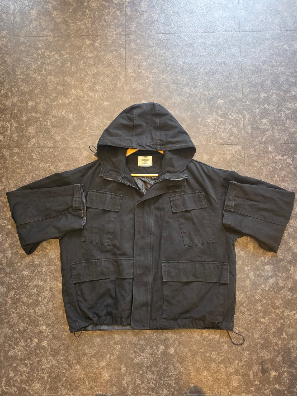 에덴 오버핏 후드야상 시밀러코디 워크자켓(남여공용)  상품이미지1