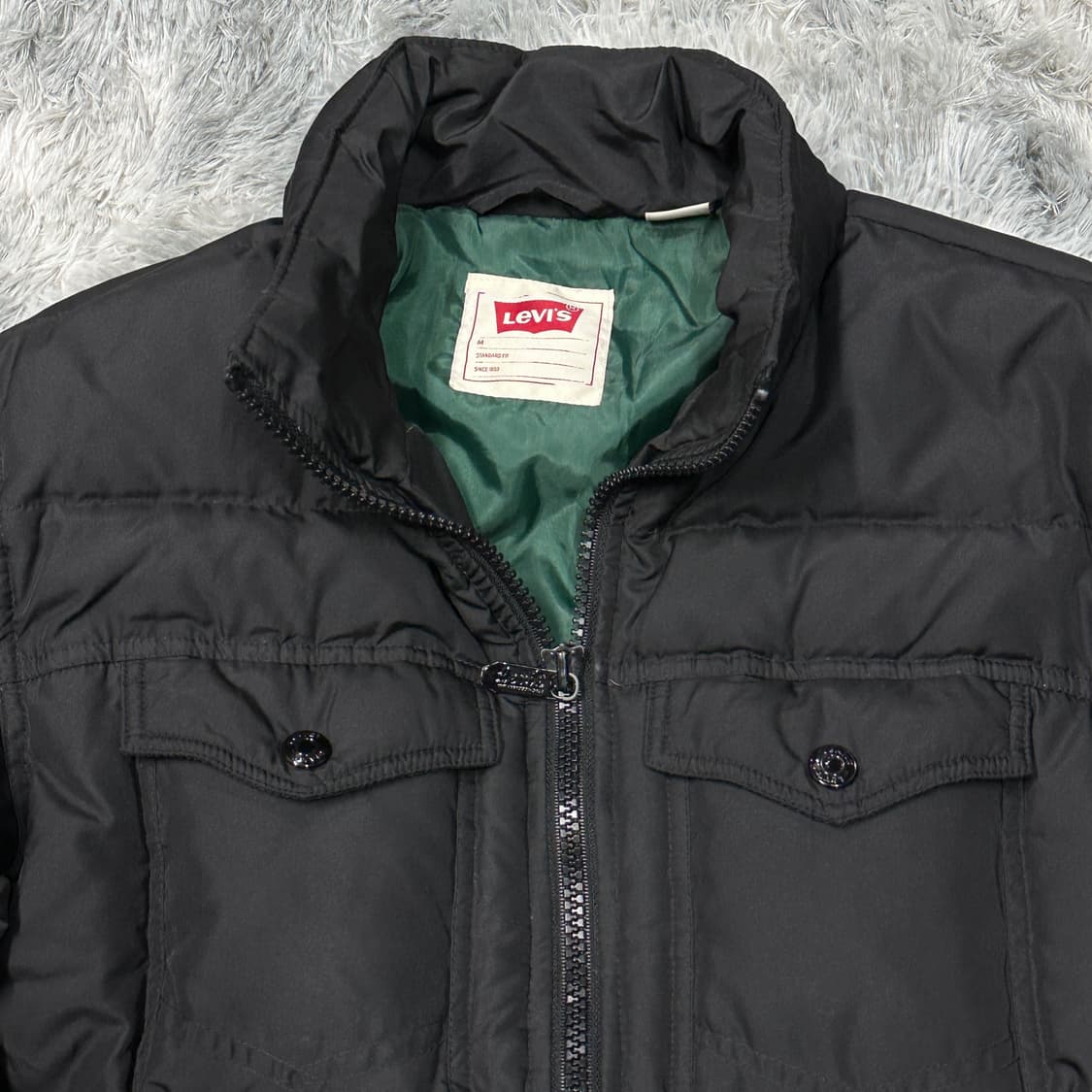 리바이스 덕다운 숏패딩 블랙 m 상품이미지2