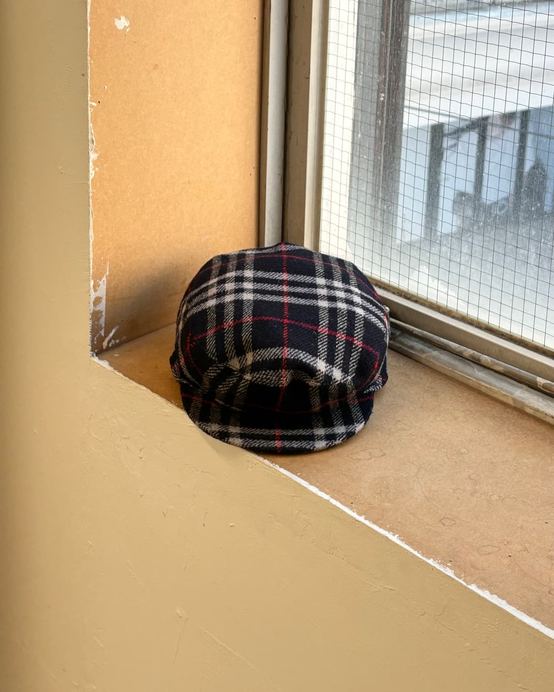버버리 울 체크 헌팅캡 상품이미지1