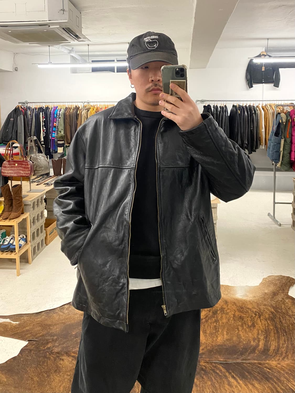 00's VTG leather jacket 2000년대 레더 자켓 상품이미지9