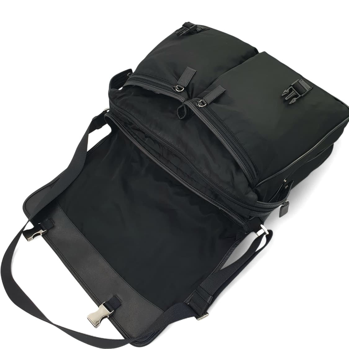 프라다 2vd768 사피아노 은장 투포켓 메신저백 크로스백 상품이미지5