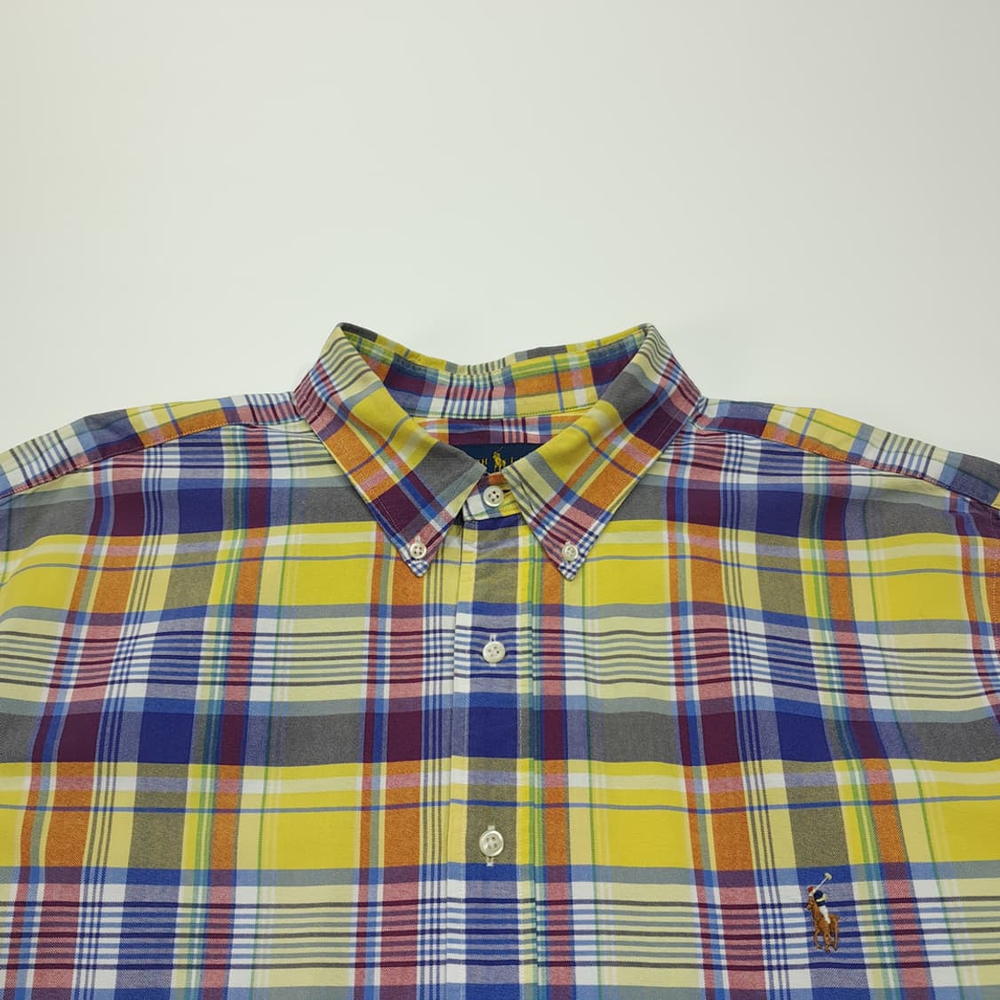 CL503 2XB 폴로 90s 코튼 매드라스체크 멀티컬러 셔츠 남방 상품이미지2