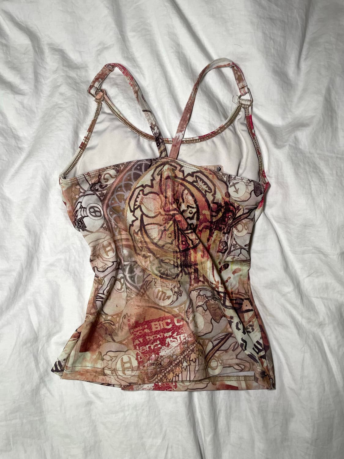 y2k printing vintage sleeveless 슬리브리스 나시 상품이미지2