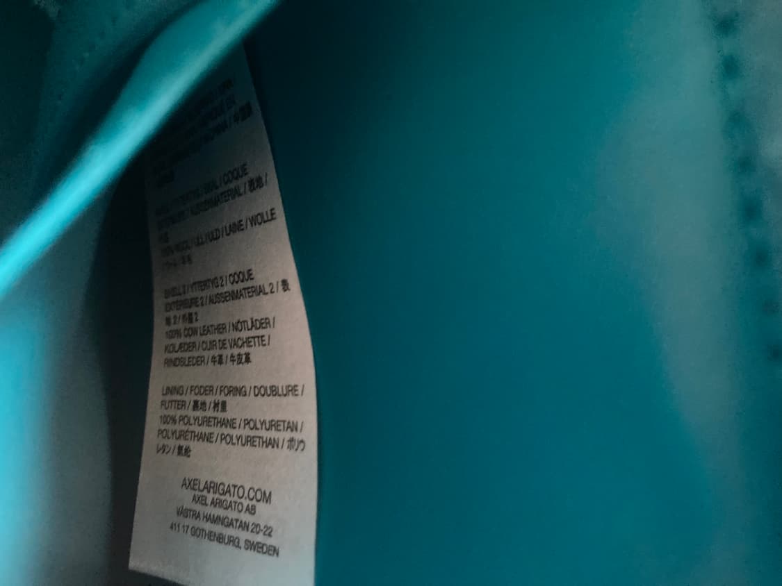 악셀아리가토 빈티지 스타일 터콰이즈 퍼 가방 상품이미지6