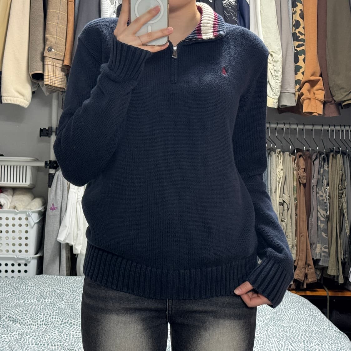 폴로 랄프로렌 하프집업 니트 상품이미지1