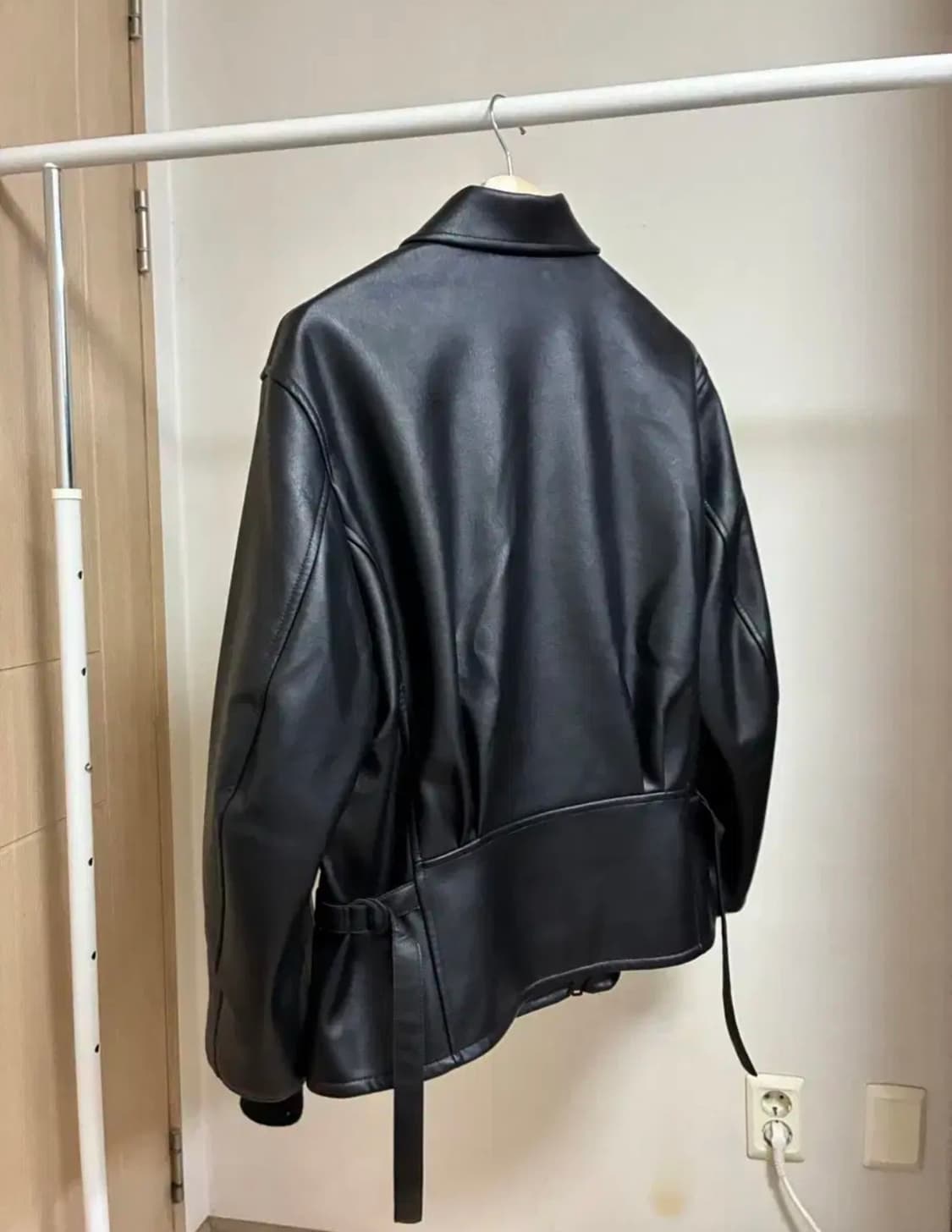 [M]Y-3 싱글 레더자켓 블랙 상품이미지3