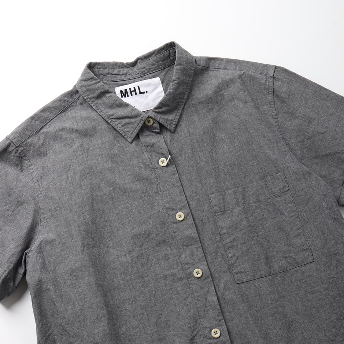  MHL. Yarn Dyed Cotton Linen S/S Shirt 상품이미지3