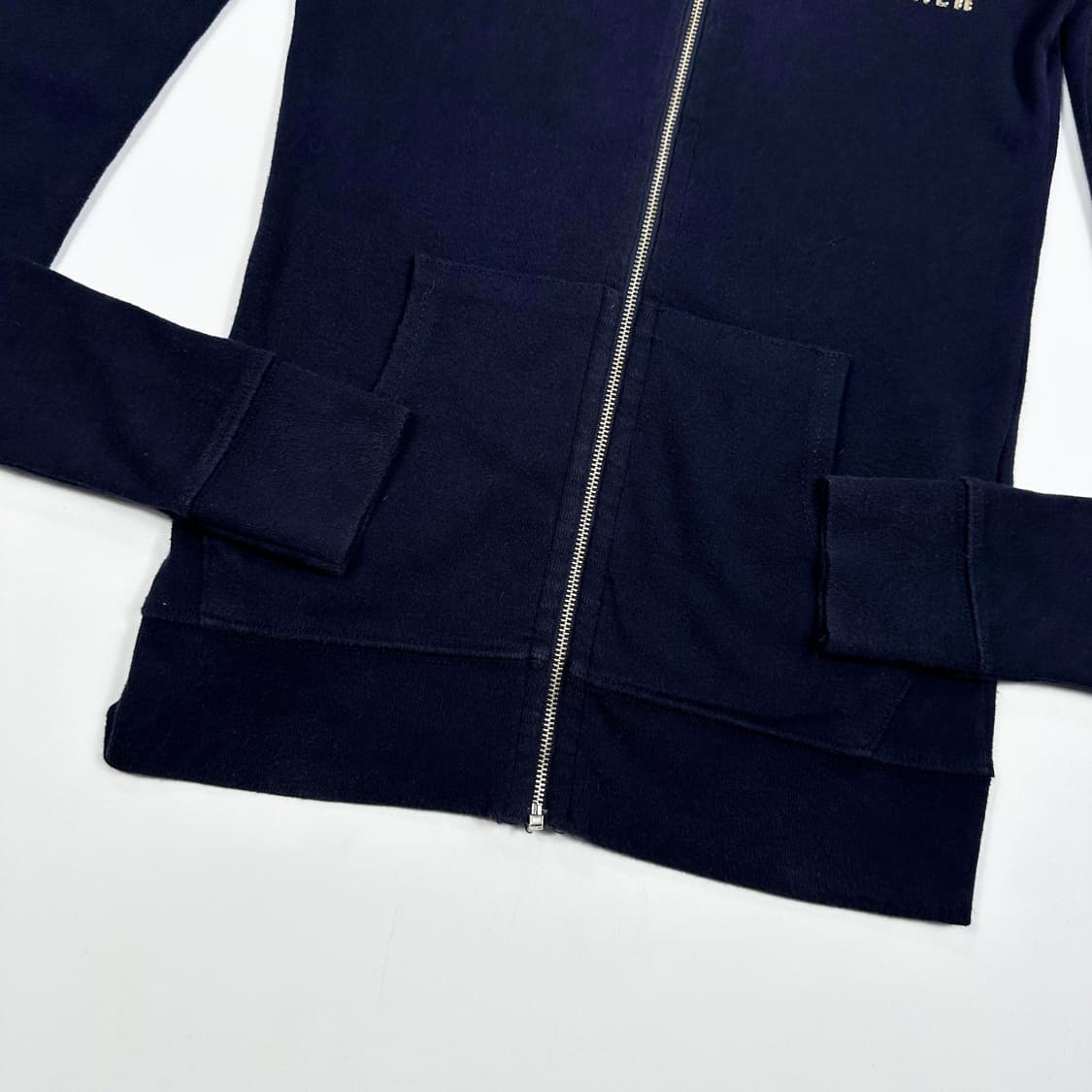 VTG 빈티지 벨벳 슬림 네이비 후드집업 (S 여성추천) 상품이미지4