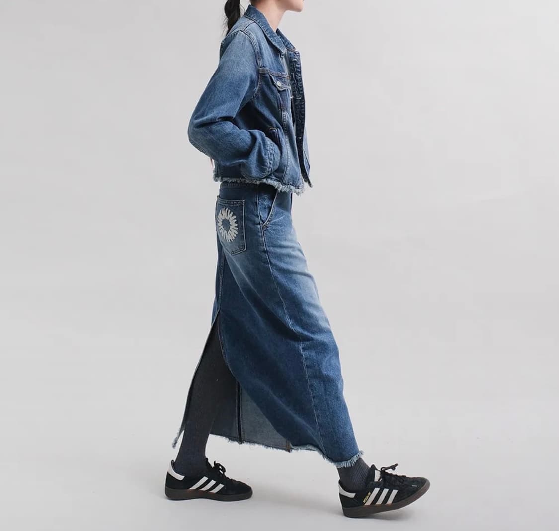 999휴머니티 데님 스커트 상품이미지3