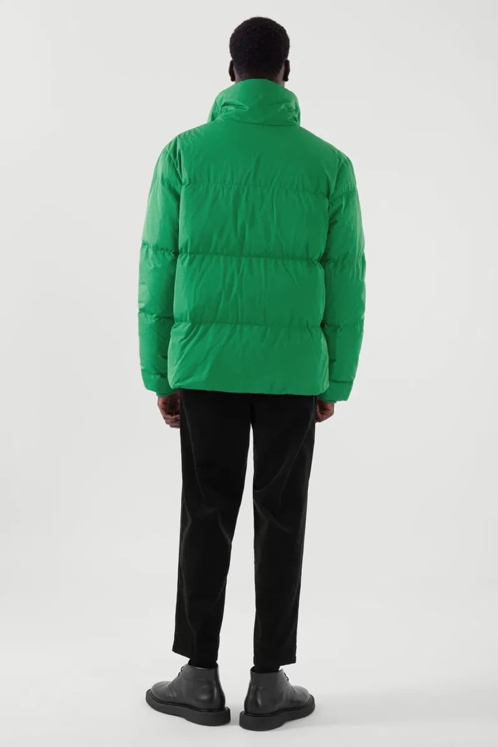 코스 숏 푸퍼 패딩 그린 상품이미지6