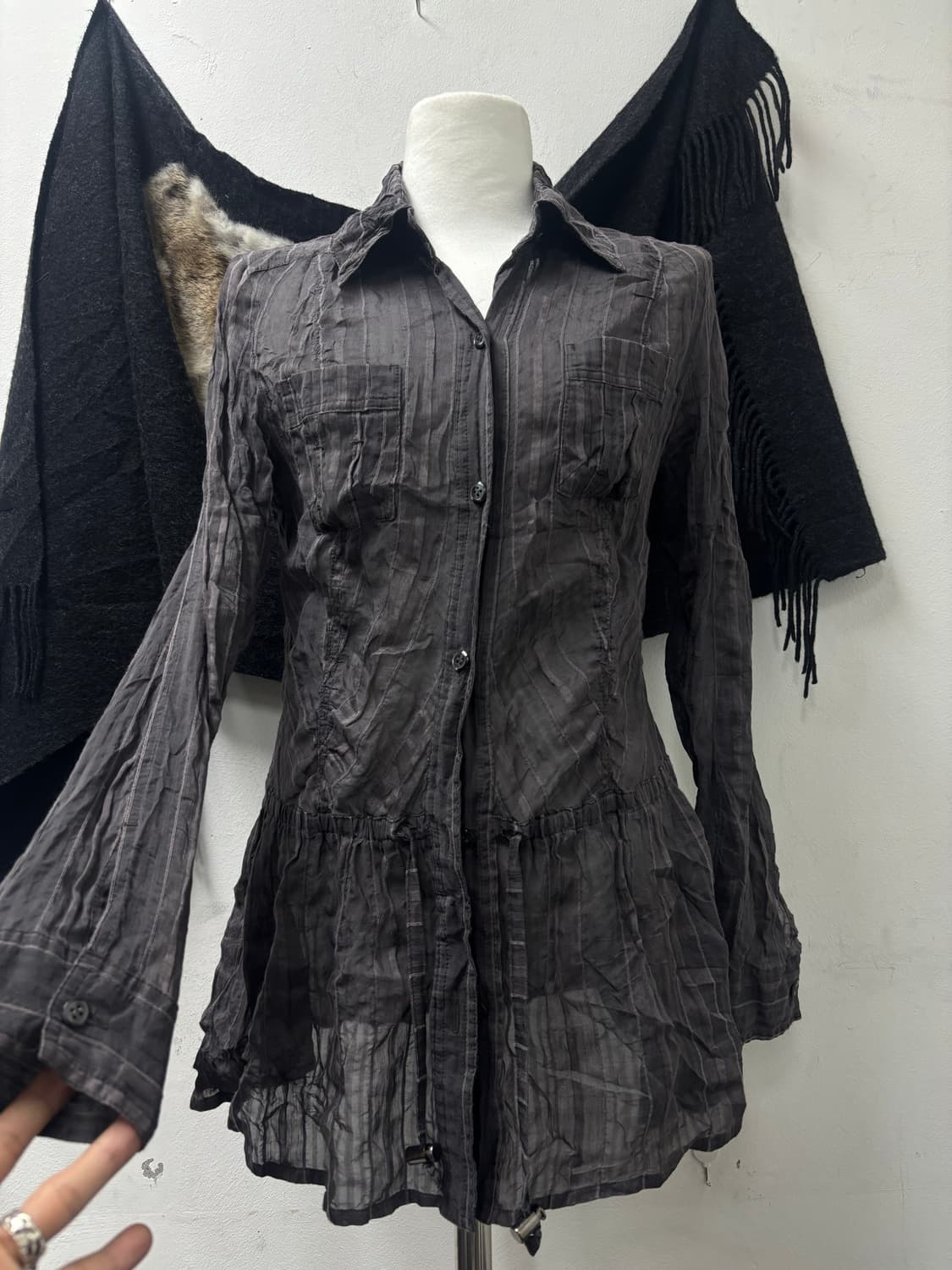 “Vintage” 00’s Geek Mood Stipe Shirts 상품이미지1