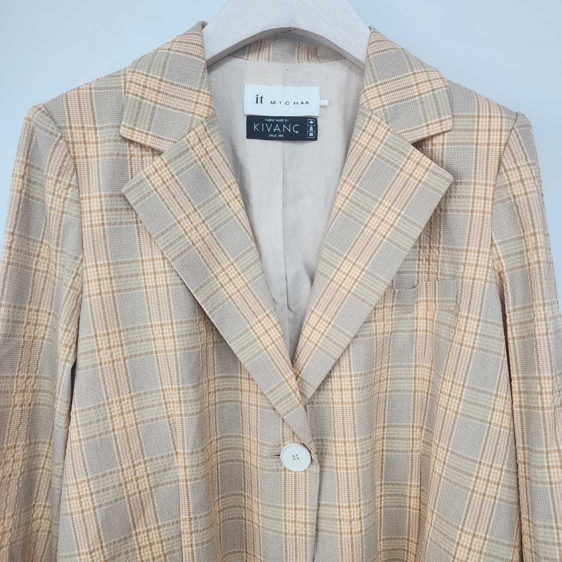 잇미샤 키방 체크 자켓 상품이미지2