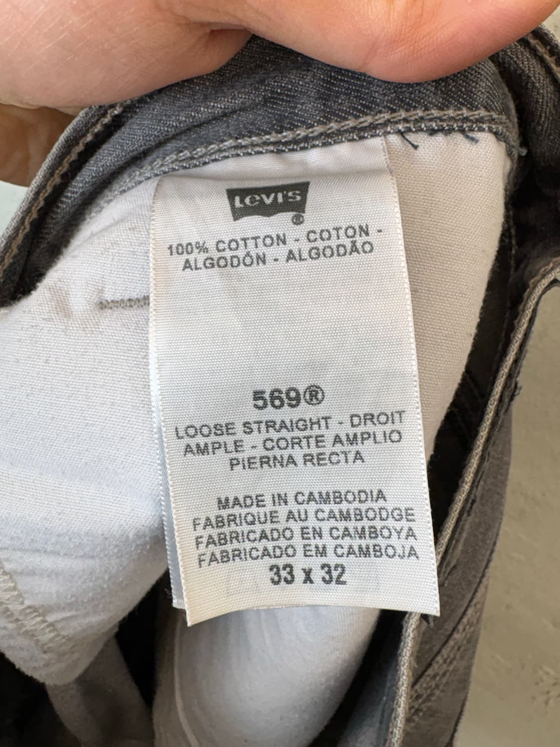 리바이스 569 빈티지 루즈핏 데님팬츠 상품이미지7