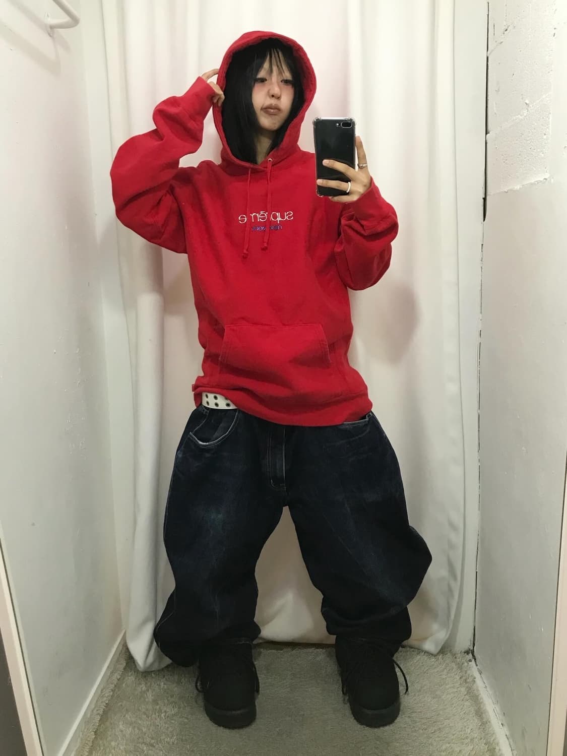 Supreme Classic Logo Hoodie - 16Fw 상품이미지3