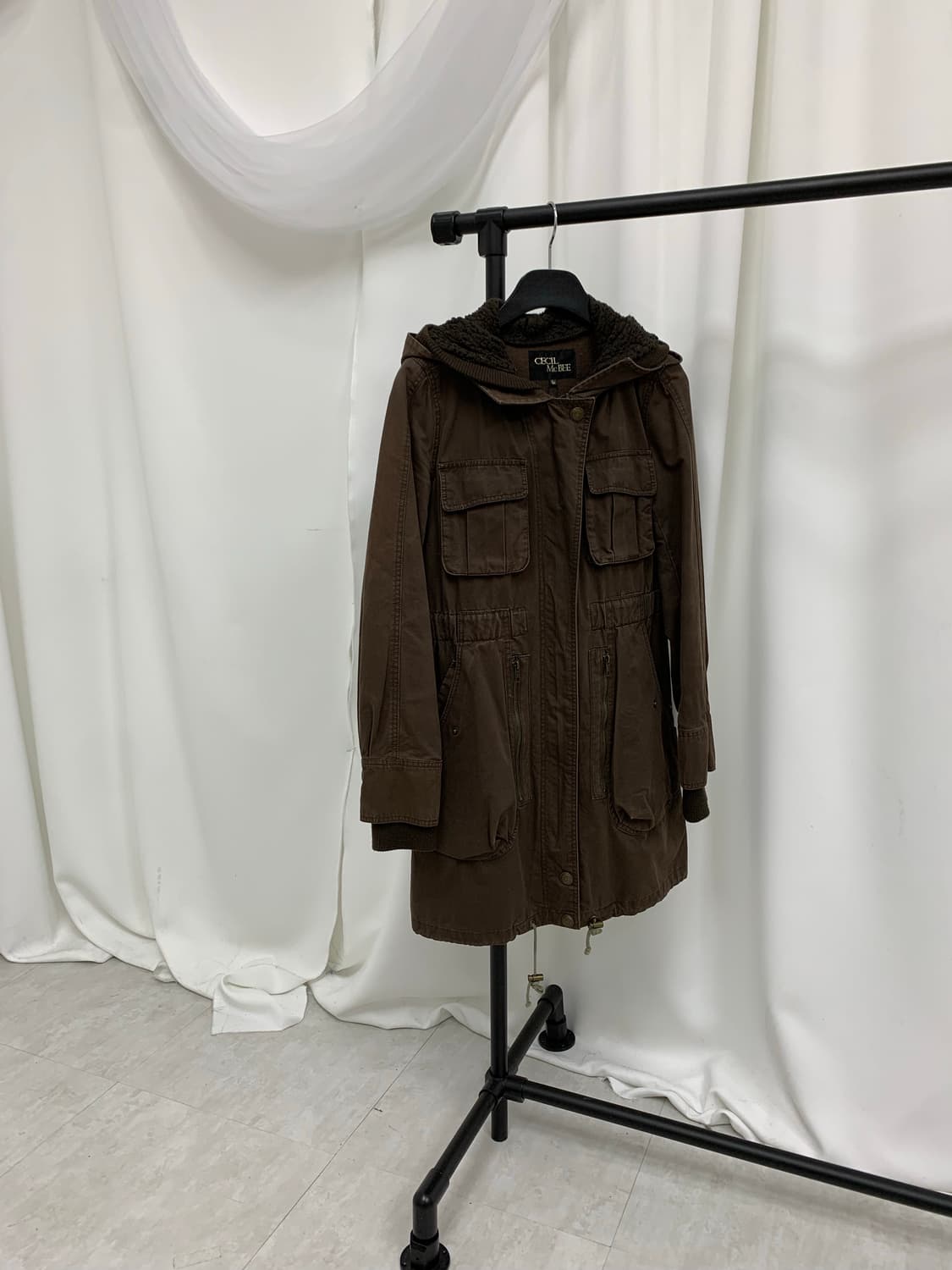 세실맥비 딥브라운 y2k 야상자켓 상품이미지2