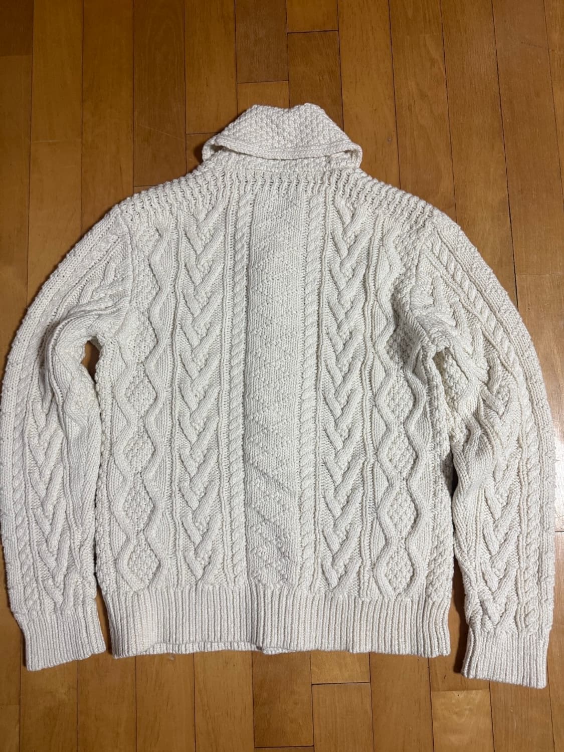 RRL 실크 혼방 아란 숄 칼라 가디건 (1회 실착) 상품이미지9