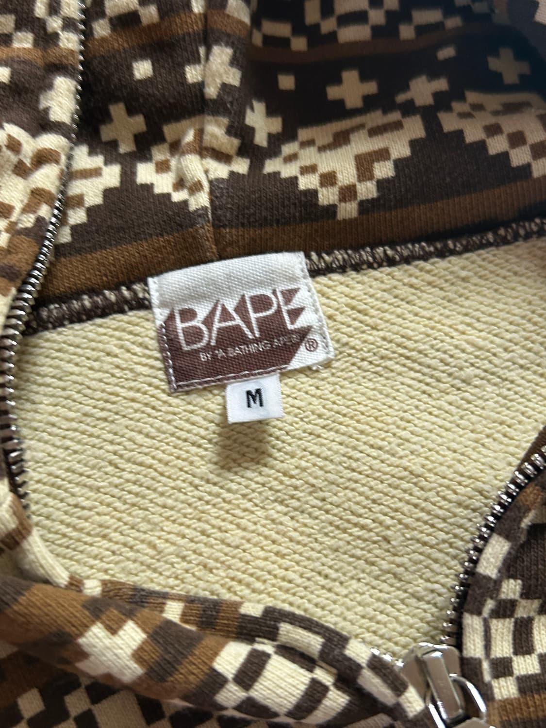 희귀)00s 베이프 다이아몬드 후드집업 M 상품이미지4