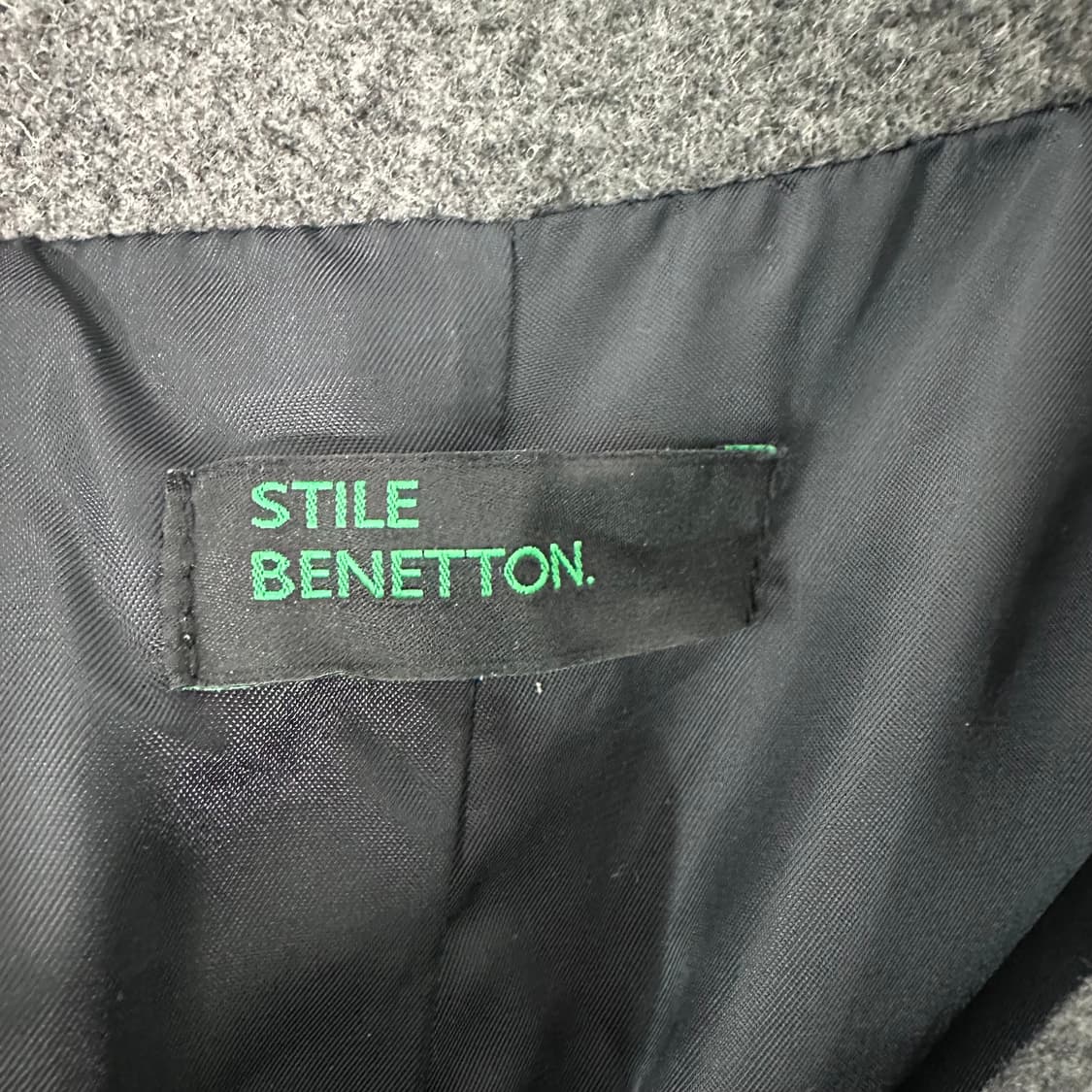 베네통 오버핏 롱 울코트 상품이미지4