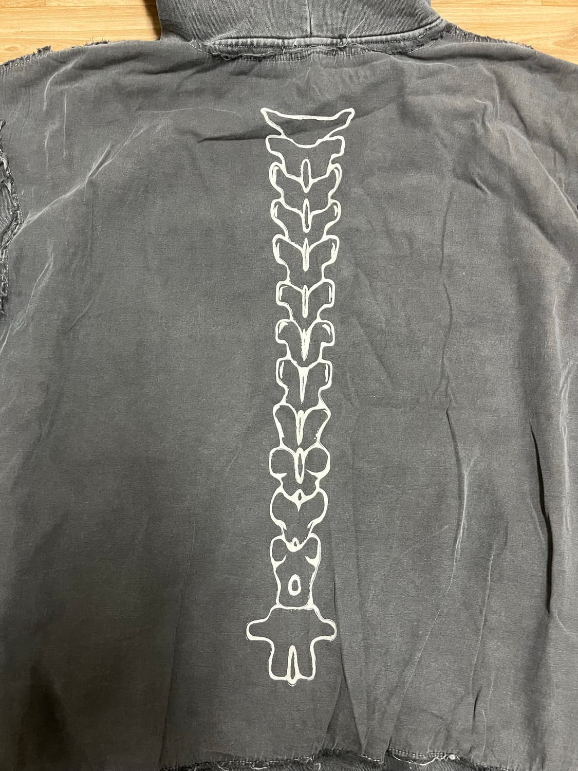 KYHO 척추 프린팅 헤비웨이트 오버후드티 M 상품이미지6