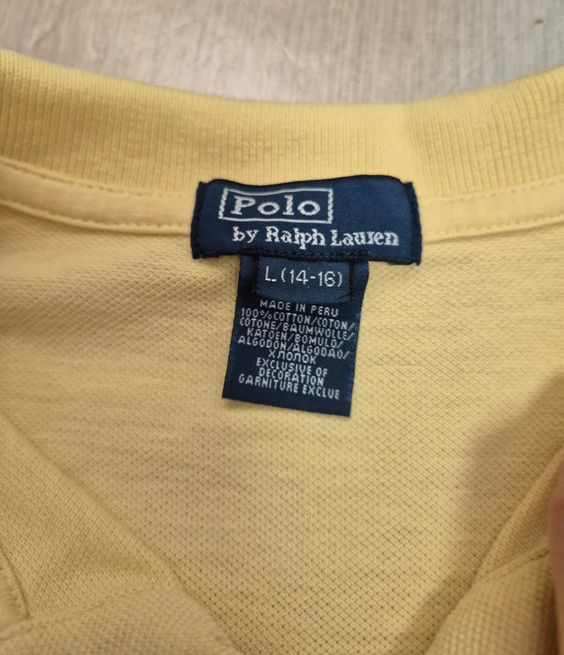 폴로 카라티셔츠 노란색 상품이미지5