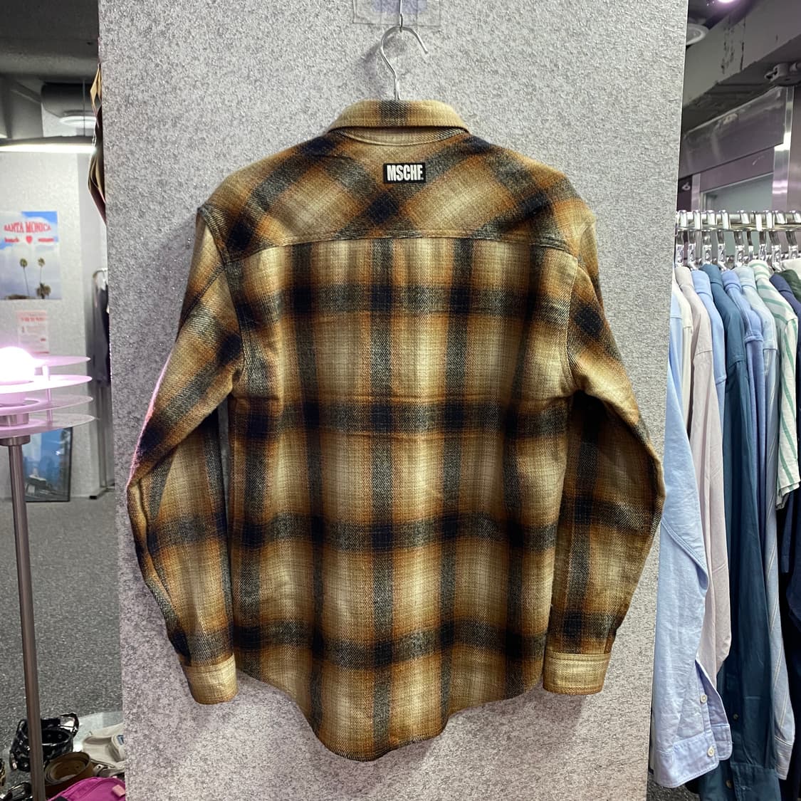 미스치프 체크 플란넬 셔츠 B3192 상품이미지3