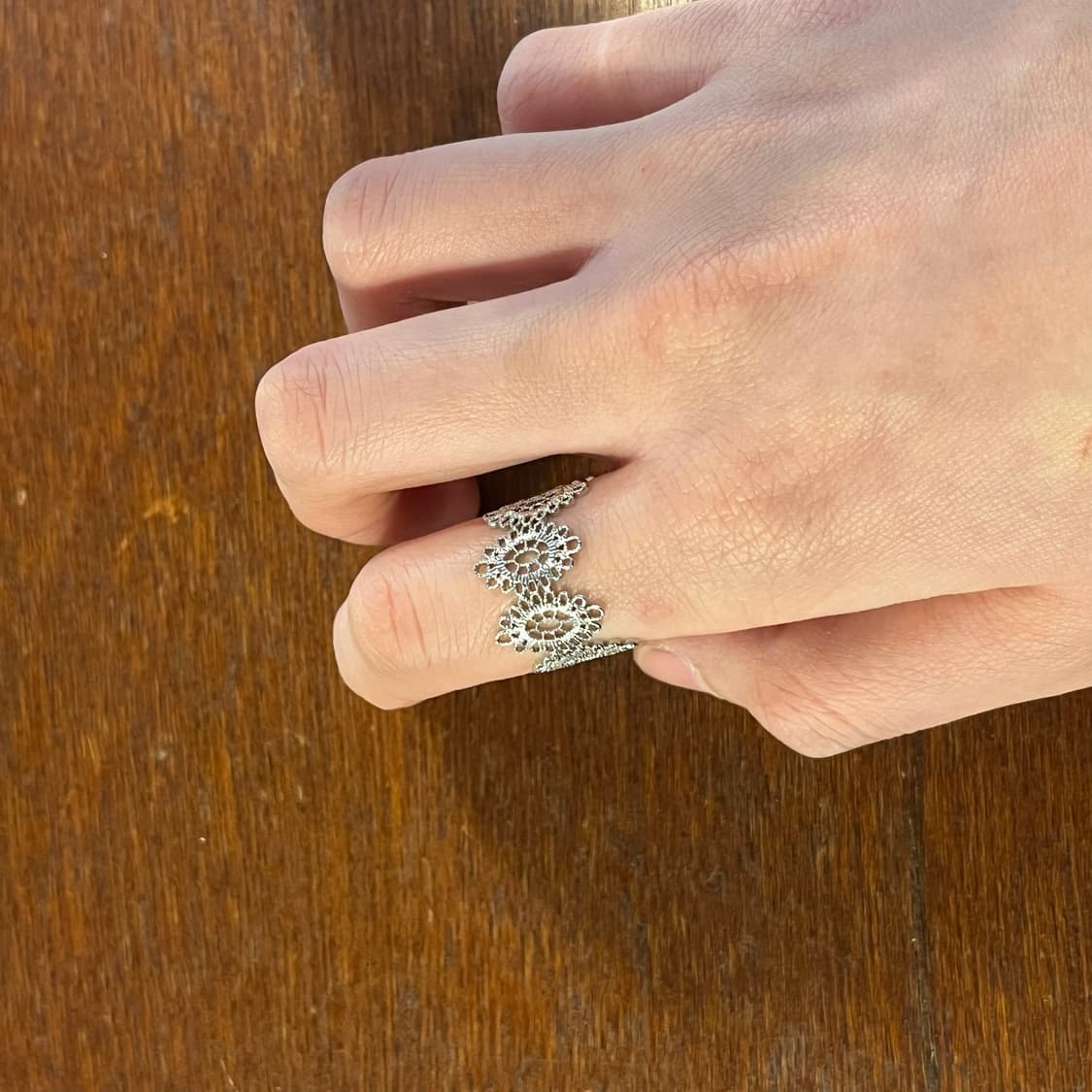 새상품 여성 신주 래이스 오픈링 반지 상품이미지5