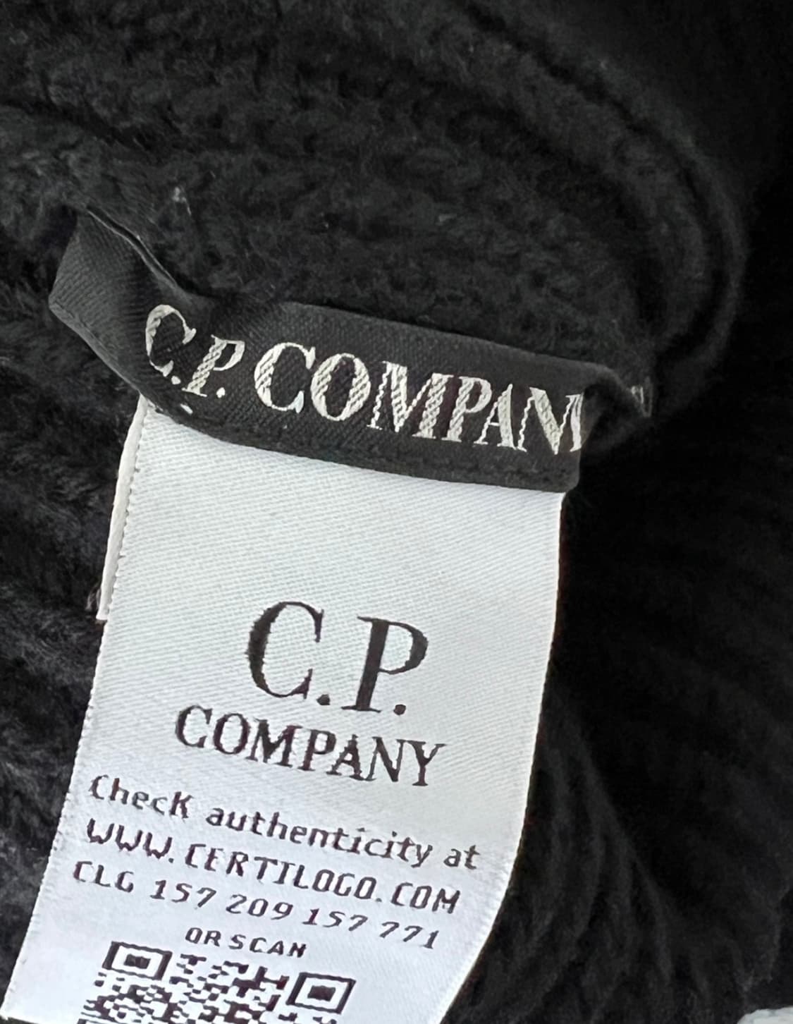 CP컴퍼니 고글 비니 블랙 상품이미지3