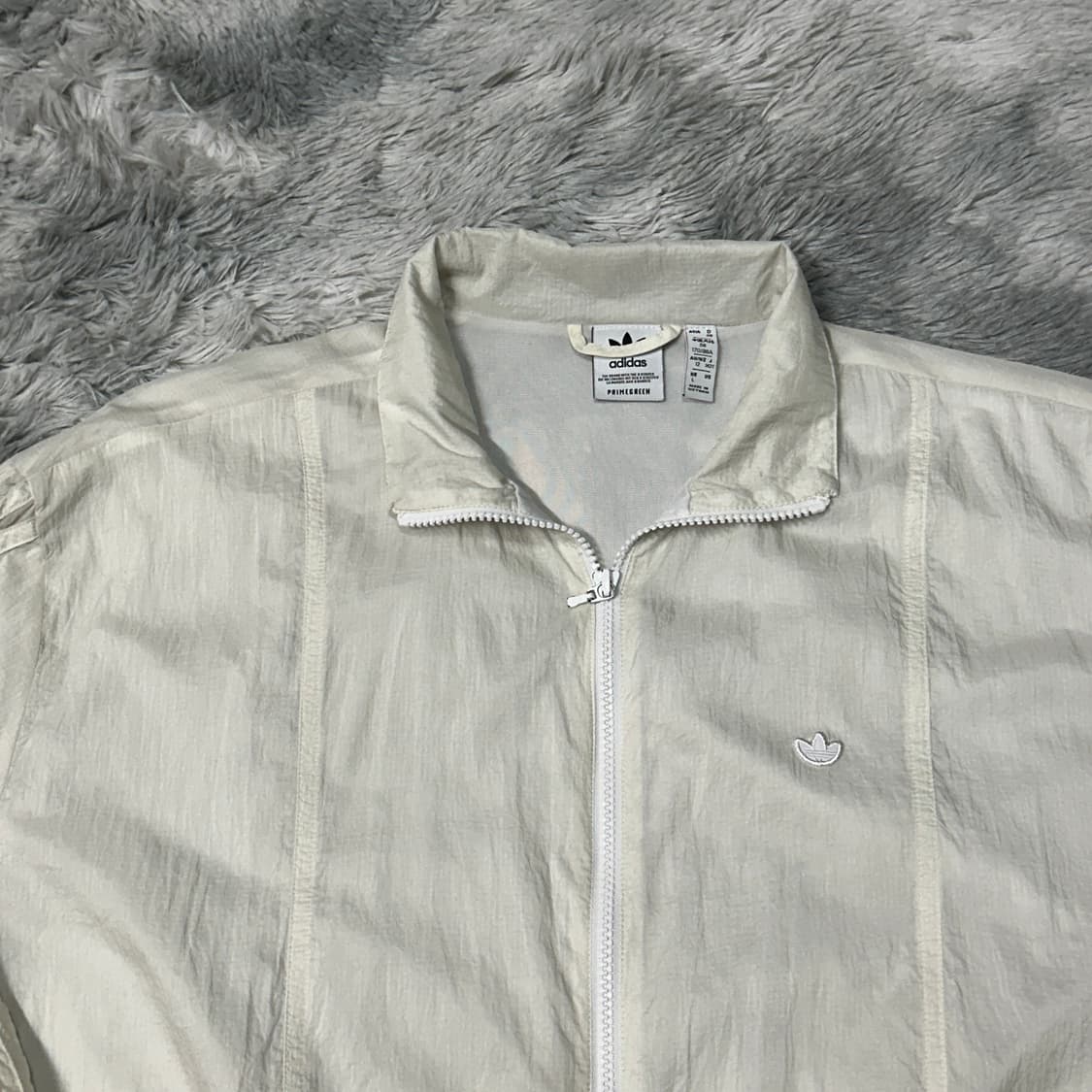 아디다스 스몰로고 우븐 바람막이 화이트 L 상품이미지2