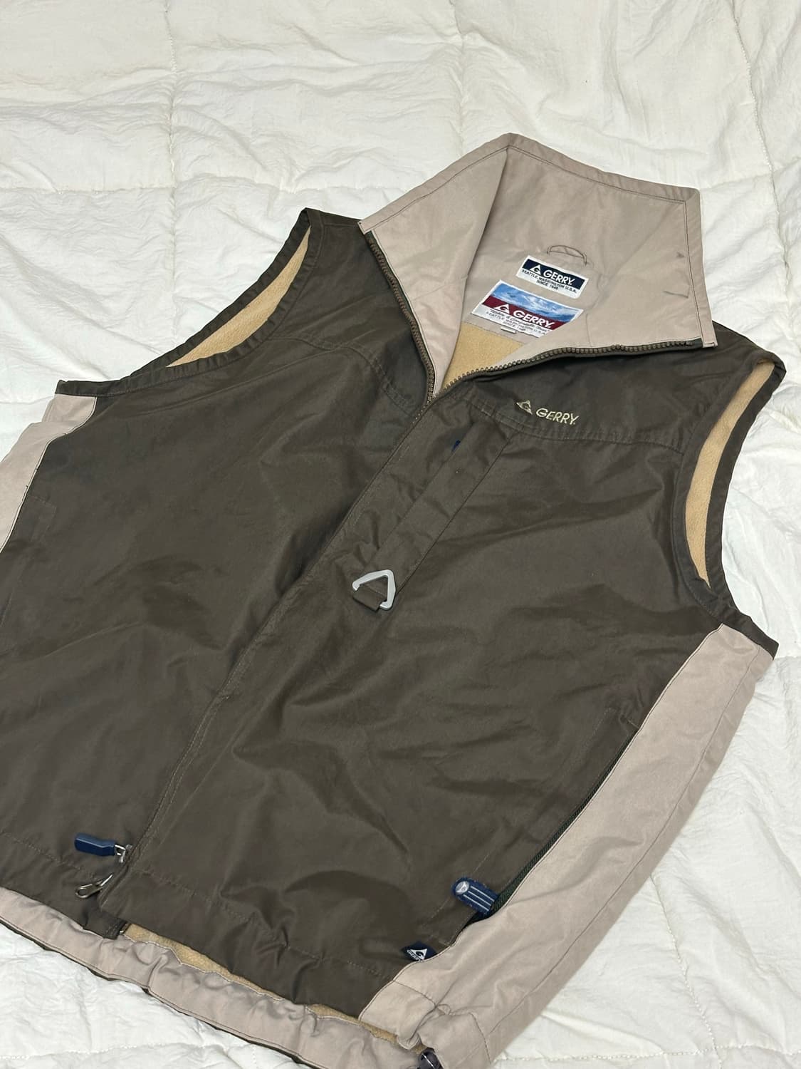 Gerry 미국 빈티지 조끼  베스트 카키 라지 상품이미지2