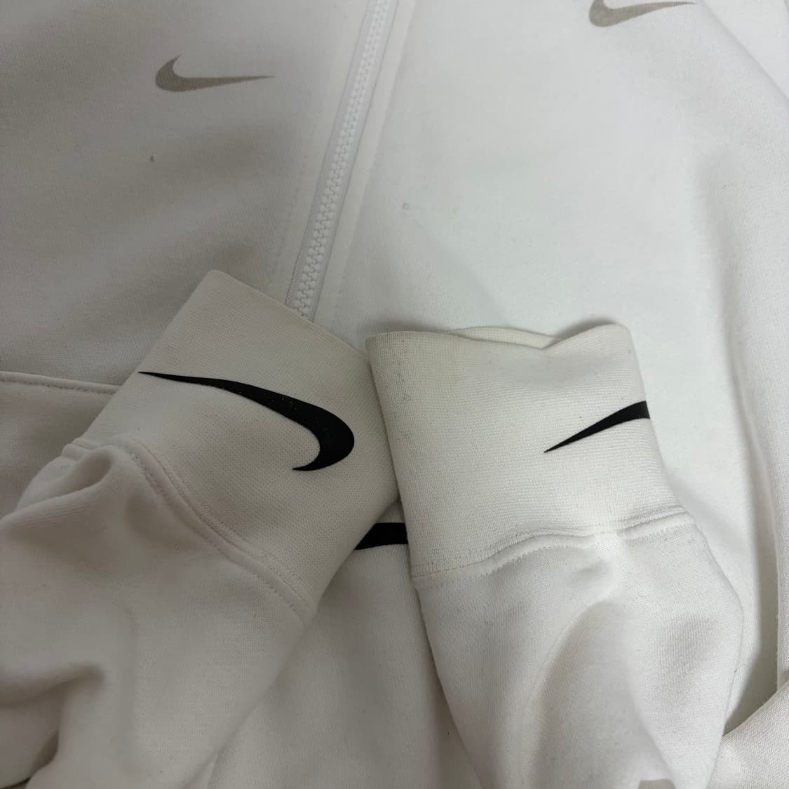 나이키 빈티지 스우시 화이트 후드집업 후집 상품이미지2