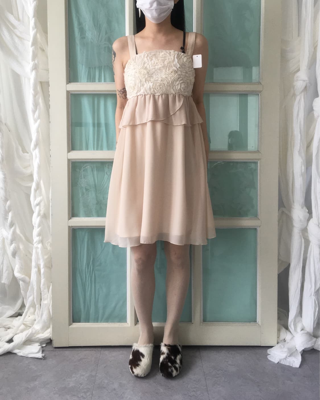Flower point sleeveless onepiece 상품이미지6