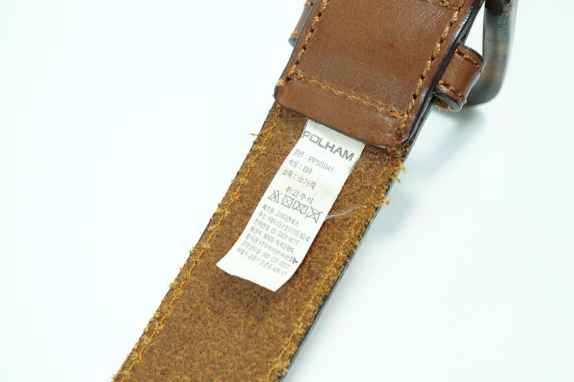 폴햄 빈티지 브라운 레더 벨트 상품이미지7