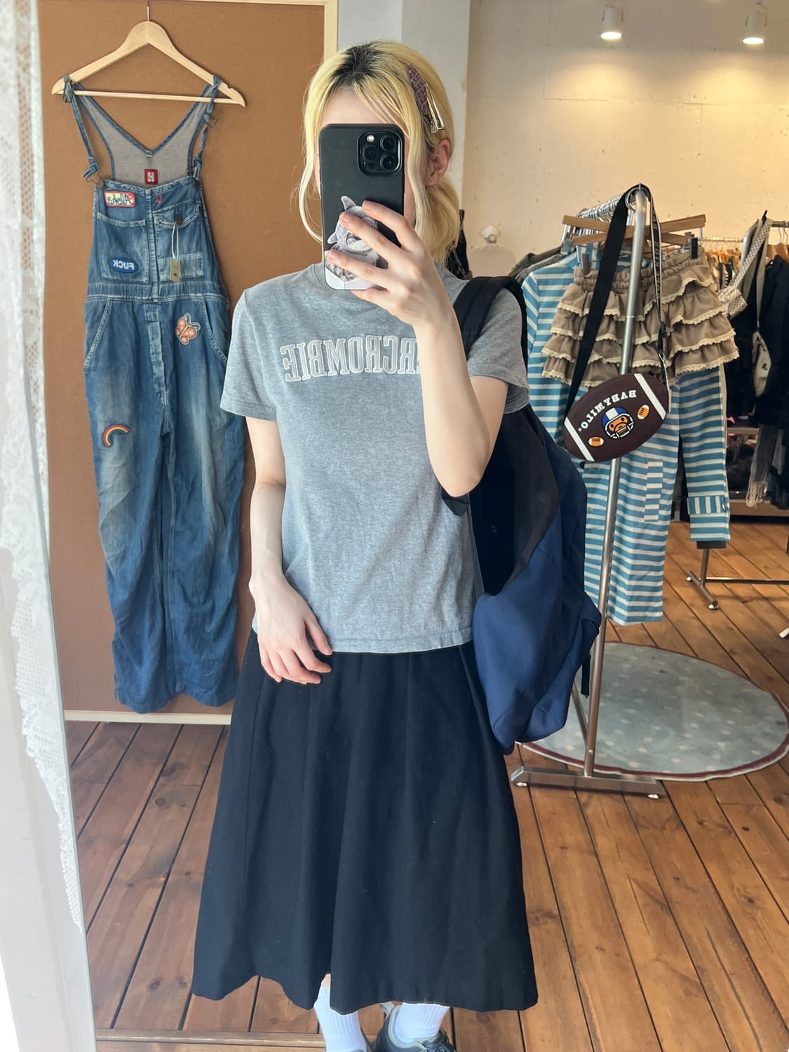 아베크롬비 그레이 반팔  상품이미지1