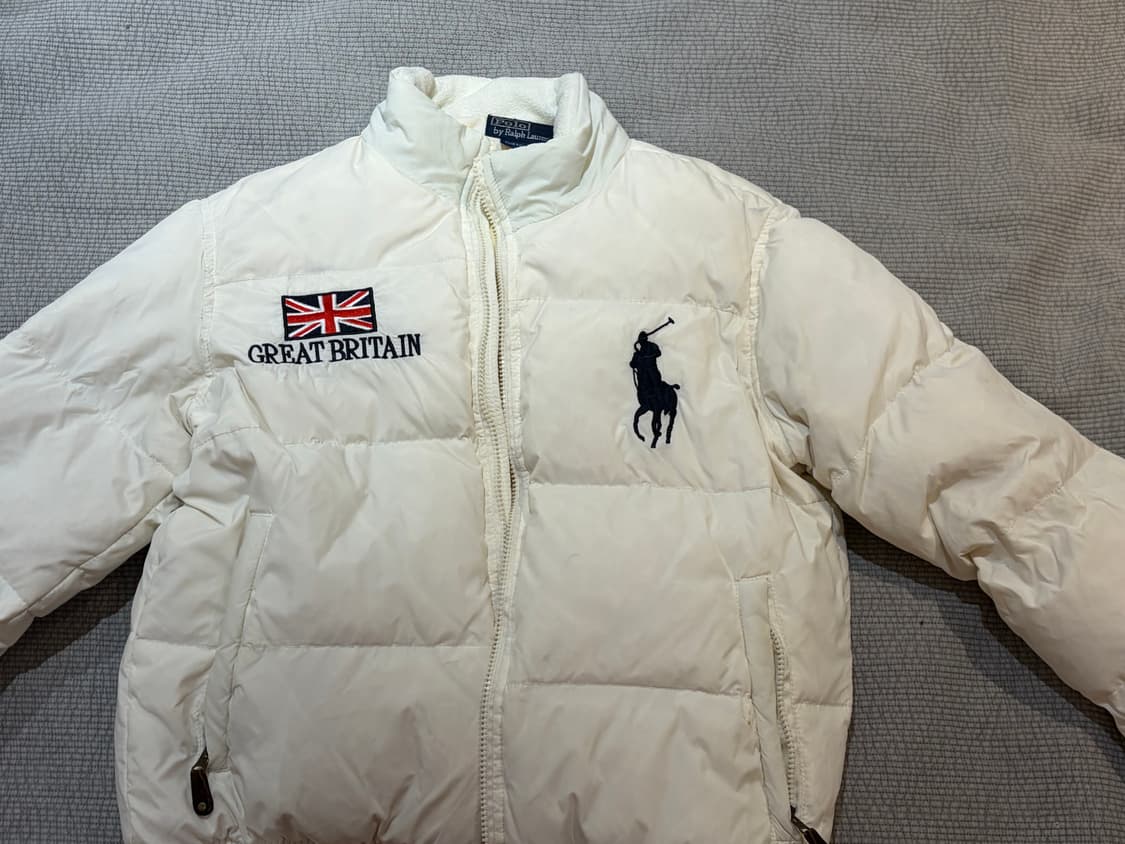 폴로 빅포니 브리튼 패딩 화이트 M 상품이미지2