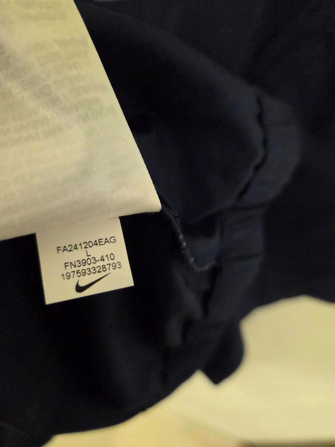 나이키 네이비 반팔 셔츠 (L) 상품이미지7