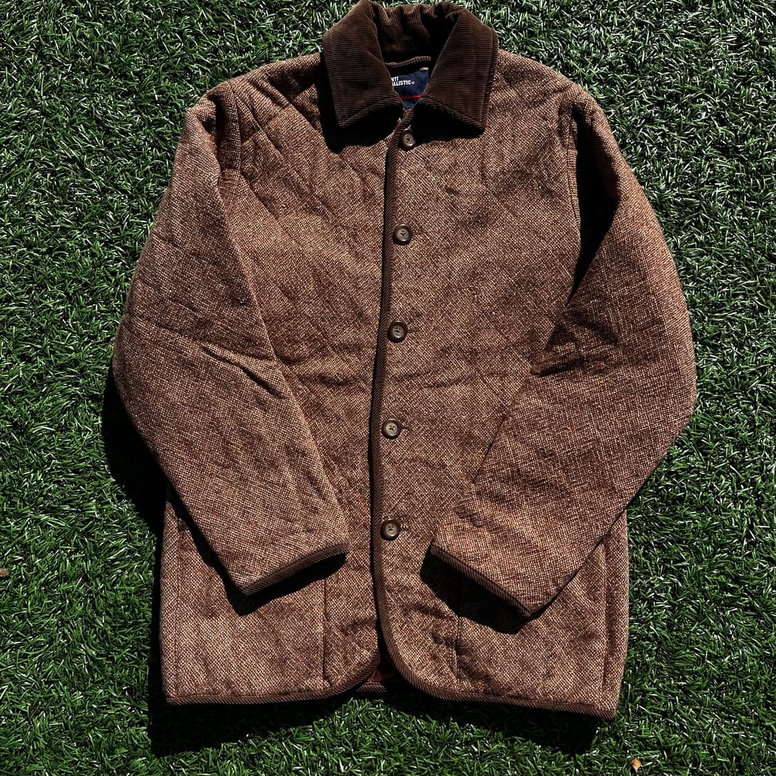 90s ANTI BALLISTIC 빈티지 헤링본 퀼팅자켓 (실측확인) 상품이미지1