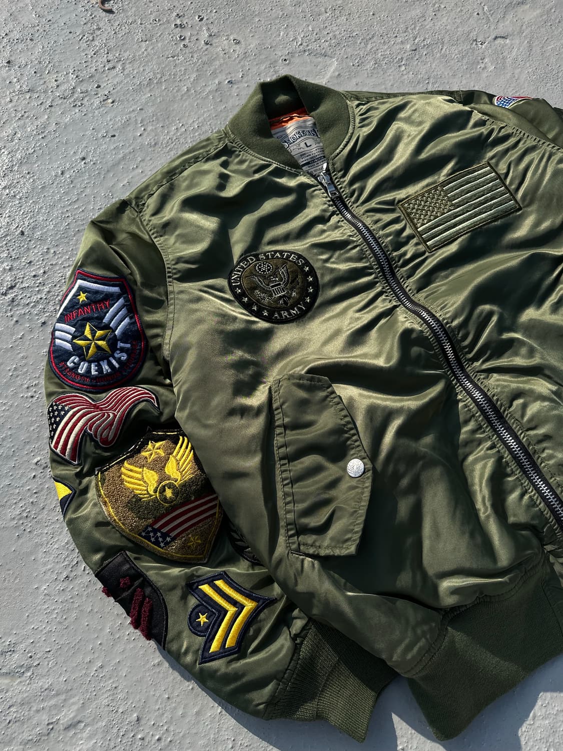 JPN Smoke Rise Bomer Jacket 항공점퍼 MA-1 상품이미지3
