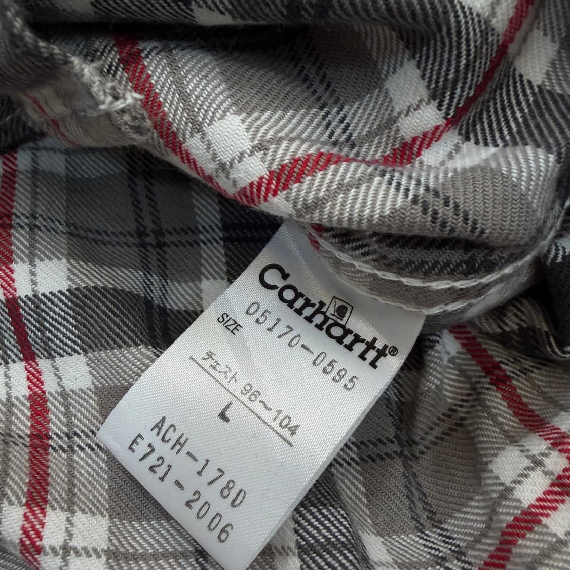 carhartt 칼하트 빈티지 플란넬 체크셔츠  상품이미지4