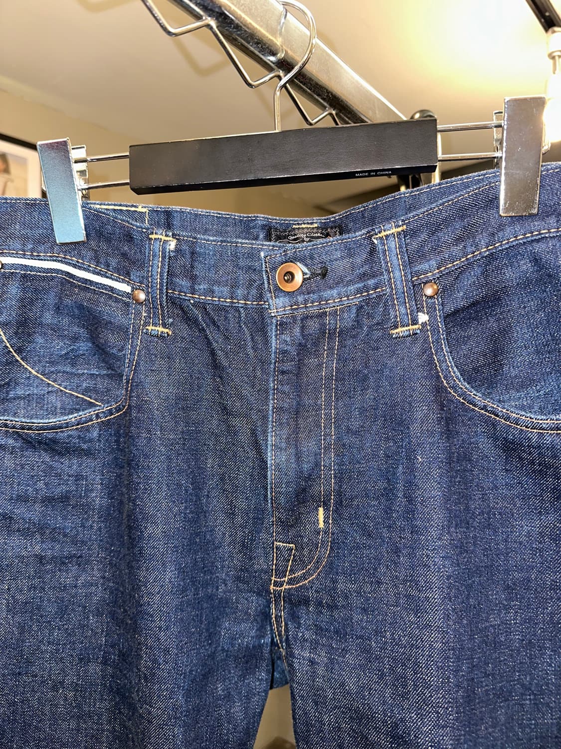Old Beams Selvedge stitch denim pants 상품이미지5