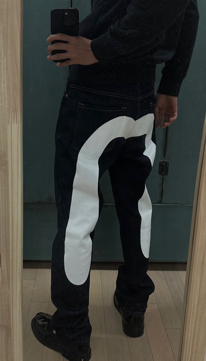 에비수 빅로고 데님 상품이미지3