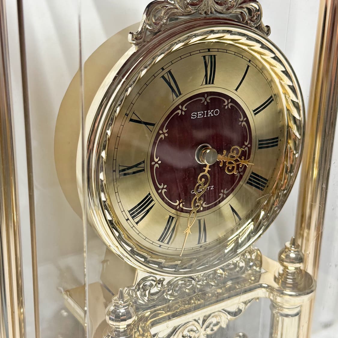 80's90's 세이코 빈티지 세이코 쿼츠 스켈레톤 탁상시계 상품이미지4